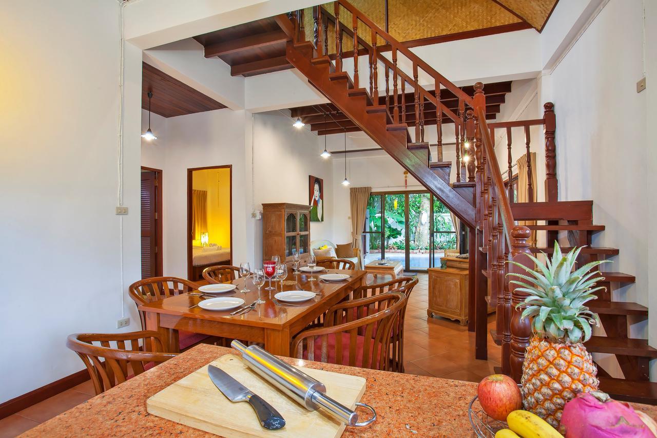 Traditional Thai Villa Nikkie In Tropical Nature, 4Br & Pool, Near Rawai Beach Nai Harn Esterno foto